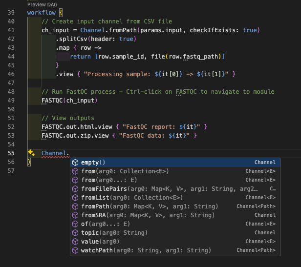 Kanal otomatik tamamlama